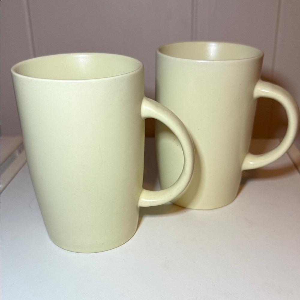 Cream Ceramic Mug Set starbucks 2011 11.8oz